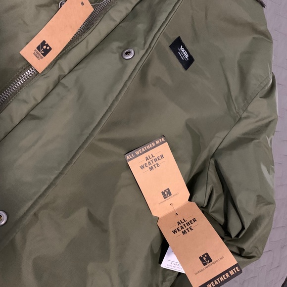 Vans all weather MTE Mens Large Jacket Green NWT - Picture 5 of 7